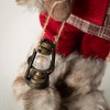 19"H Sullivans Christmas Fur Plaid Rustic Santa Figure  Multicolor - 4 of 4