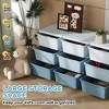 3-Tier Kids Toy Storage Organizer with 9 Removable Bins and Easy-Clean Design – Blue - 4 of 4