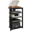 Resenkos Tv Stand, Entertainment Center With Storage Shelves And Steel Frame For Living Room, Black - 2 of 4