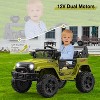 12V Electric Ride Car for Kids with Remote Control,Music Player, Spring Suspension - 3 of 4