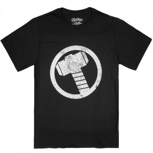 Mens Thor Hammer Symbol T-Shirt - 1 of 4