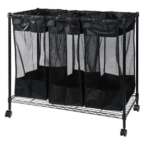Oceanstar Triple Storage Organizer and Laundry Sorter - 1 of 4