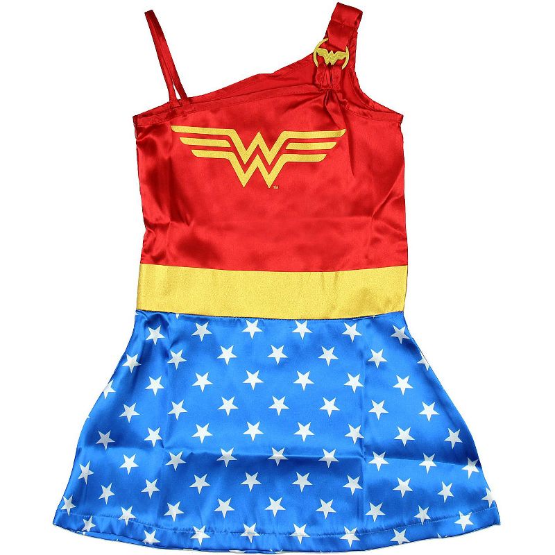 DC Comics Little Girls Wonder Woman Costume Pajama Nightgown Multi, 3 of 7
