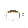 Pop Up Gazebo, 13 x 13 Height Adjustable Instant Canopy Tent with Double Roof, Portable Gazebo Cover for Patio, Garden and Backyard - 2 of 4