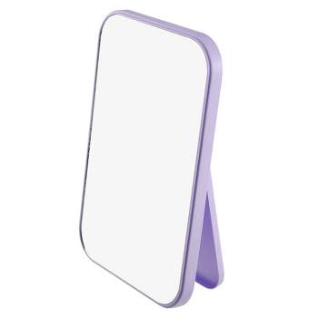 Unique Bargains Foldable Makeup Mirror Dressing Desk Bedroom Travel Portable Mirror for Girl Women