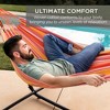 Best Choice Products 2-Person Brazilian-Style Cotton Double Hammock with Stand Set w/ Carrying Bag - 3 of 4