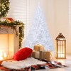 Costway 5/6/7/8 FT Artificial Christmas Tree Unlit Christmas Tree with 350/650/950/1138 Branch Tips Foldable Metal Stand - 3 of 4
