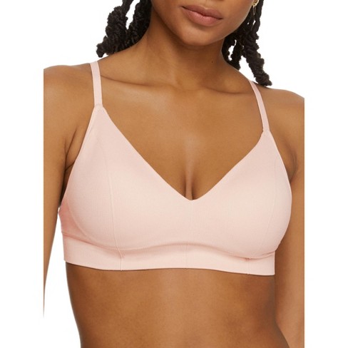 Womens Softstretch Scoop Padded Bralette Love Pink
