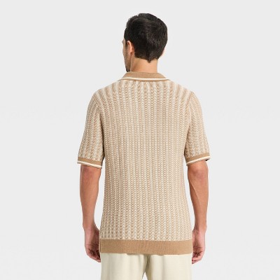 Men's Short Sleeve Polo Collar Pullover Sweater - Goodfellow & Co