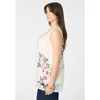 Roaman's Women's Plus Size Printed Lace Tank - 4 of 4