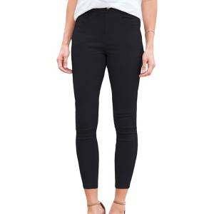 Amaryllis Women's High-Waisted Skinny Pants Stretch Fit Pull On Design - 1 of 4