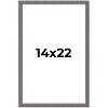 PosterPalooza | Textured Grey Picture Frame - UV Acrylic, Foam Board Backing, Hanging Hardware - 2 of 4