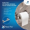 LunaLulinlk Screw or Glue Wall-Mounted Toilet Paper Holder in Chrome - 4 of 4