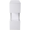 Kings Brand Furniture Black or White Bar Table with Storage Shelves – Modern Metal and Wood Design - 4 of 4