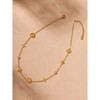 Four Leaf Clover Necklace for Women - HTUTWOO™ CZ Cubic Zirconia Chocker Necklace, Adjustable Jewelry, for Everyday Wear&occasions - 3 of 4