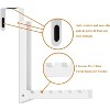 LunaLulinlk 1 Pack Over Door Hook Hanger, Foldable Over Door Hanger, Heavy Duty & Space Saving, Ideal for Clothes, Coats, Towels & Robes, White - 2 of 4