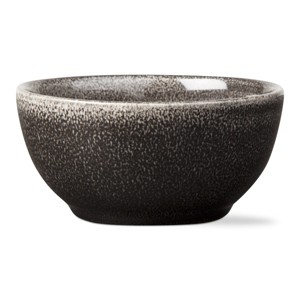 tagltd Loft Textured Reactive Glaze Stoneware Bowl Black 17 oz. Dishwasher Safe - 1 of 4