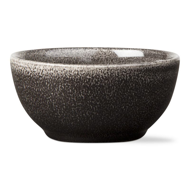 tagltd Loft Textured Reactive Glaze Stoneware Bowl Black 17 oz. Dishwasher Safe, 1 of 5