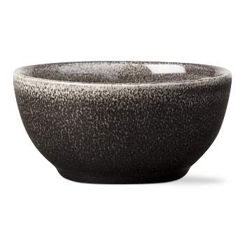 tagltd Loft Textured Reactive Glaze Stoneware Bowl Black 17 oz. Dishwasher Safe