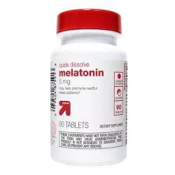 Melatonin Quick Dissolve Tablets - Cherry Flavor - 90ct - up & up™