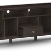 72" Solid Wood Transitional TV Media Stand with Two Drawers, Two Framed Doors and Adjustable Shelves for Living Room and Bedroom - 2 of 4