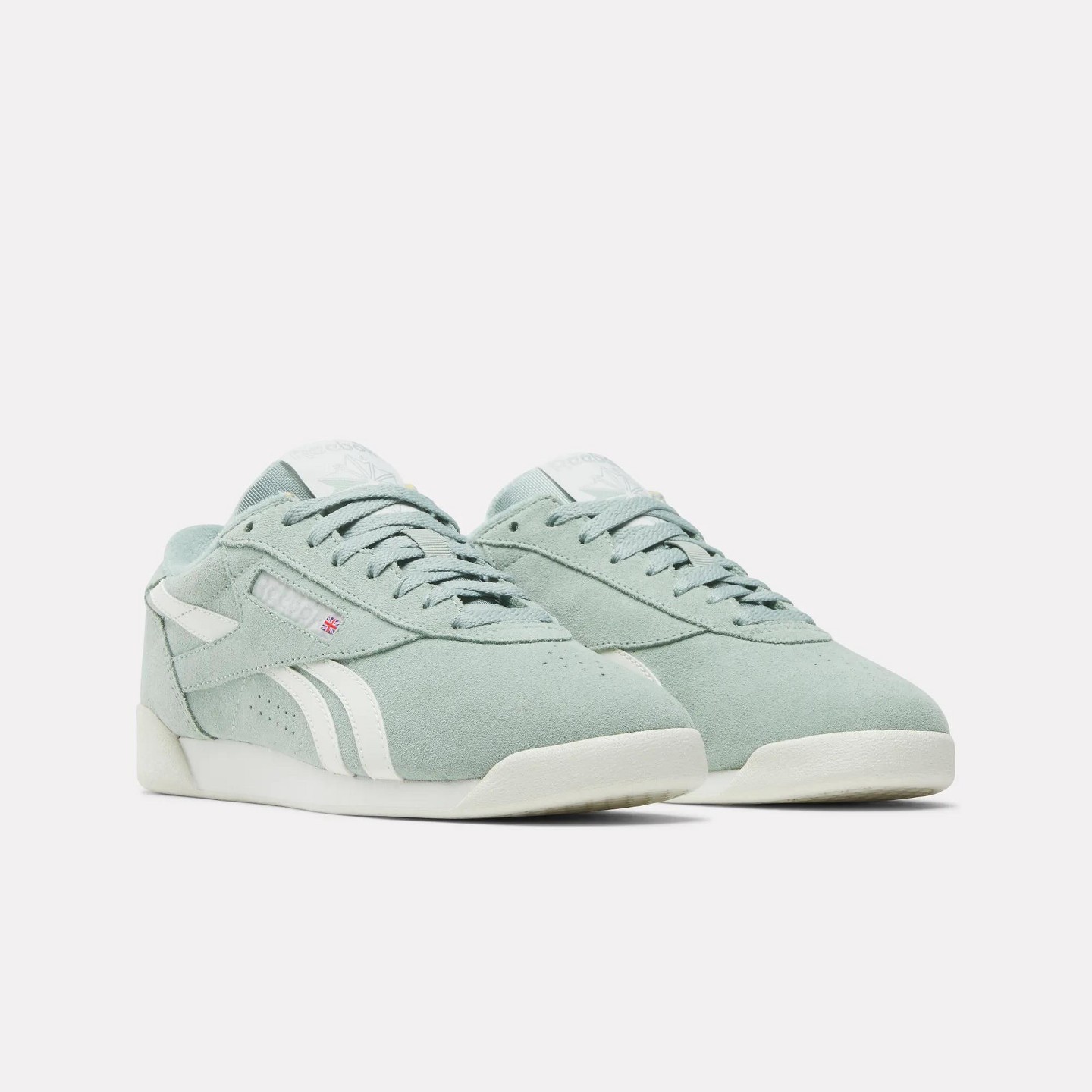 Женские кроссовки Reebok Freestyle Lo Shoes Size 7 Hybrid Green/Chalk/Chalk, цвет: Зелёный — фото 4