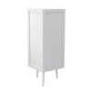 PAGED 31.5" H Floor Coner Storage Cabinet with Shelf and Tempered Glass Door, Bathroom Organizer for Bathroom/Living Room/Kitchen - 4 of 4