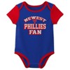 MLB Philadelphia Phillies Infant Boys' 3pk Bodysuit - 3 of 4