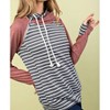 Women's Colorblock Double Hood Hoodie - Mainstrip - 4 of 4