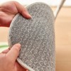 Lany Space Low Pile Orange Pattern Mat & White, Anti-Slip - 4 of 4