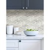 NuWallpaper Gray Farrow Peel and Stick Wallpaper: Removable Abstract PVC for Kitchen & Kids, 30.75 Sq Ft Coverage - 4 of 4