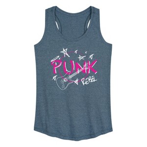 Women's - Instant Message - Punk Guitare Graphic Racerback Tank - 1 of 4