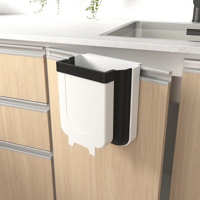 Racxily Gallon Kitchen Compost Bin for Door or Under Sink, Mini Trash Can for Cupboard, Kitchen