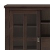 53" Solid Wood Tall TV Media Stand with Handcrafted Finish, Cord Management, and Tempered Glass Doors for Living Room and Bedroom - 2 of 4