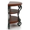 Telmin Traditional Sofa Table Brown Cherry - HOMES: Inside + Out: Entryway Half Moon with Open Shelf - image 4 of 4