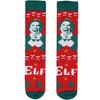 Elf Socks Elf The Movie Men's Buddy Holiday Design Adult Mid-Calf Novelty Crew Socks Size 8-12 Multicolored - 2 of 4