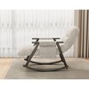 NicBex Rocking Chair with Adjustable High Back and Foot Rest Upholstered Accent Chair Lounge Chair for Bedroom, Living Room, Balcony - 4 of 4