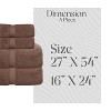 Home Weavers Elegance Essentials 550GSM 100% Cotton Zero Twist Super Absorbent Bath Towel Set - 2 of 4