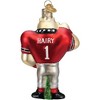 Old World Christmas Glass Blown Christmas Ornament, Georgia Hairy Dawg Mascot (With OWC Gift Box) - 3 of 4
