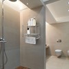 Juvale Wall Mounted 2 Tier Storage Organizer Shelf for Bathroom & Kitchen, Chrome Metal Shower Caddy with Towel Rack - 2 of 4