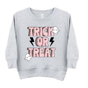 The Juniper Shop Trick Or Treat Lightning Bolt Toddler Graphic Sweatshirt - 1 of 2