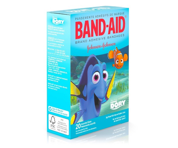 Band-Aid Decorated Finding Dory Bandages - 20ct