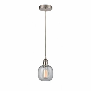 Belfast - 1 Light Cord Hung Mini Pendant In Industrial Style-9.75 Inches Tall and 6 Inches Wide - 1 of 1