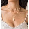 Minimalist Thin Gold Chain 18K Gold Thin Box Chain Necklace Short Small Gold Chain Choker Necklaces for Women - 3 of 4