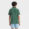 Boys' Short Sleeve Vertical Striped Button-Down Shirt - Cat & Jack™ - 2 of 3