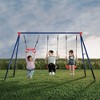 Delta Children Funzone Outdoor 3-Piece Metal Swing Set - 2 of 4