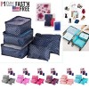 Racxily 9Pcs Clothes Storage Bags Water-Resistant Travel Luggage Organizer Clothing Packing Cubes - 4 of 4