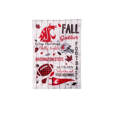 Evergreen Washington State University Garden Flag 12 x 18 Inches Indoor Outdoor Decor
