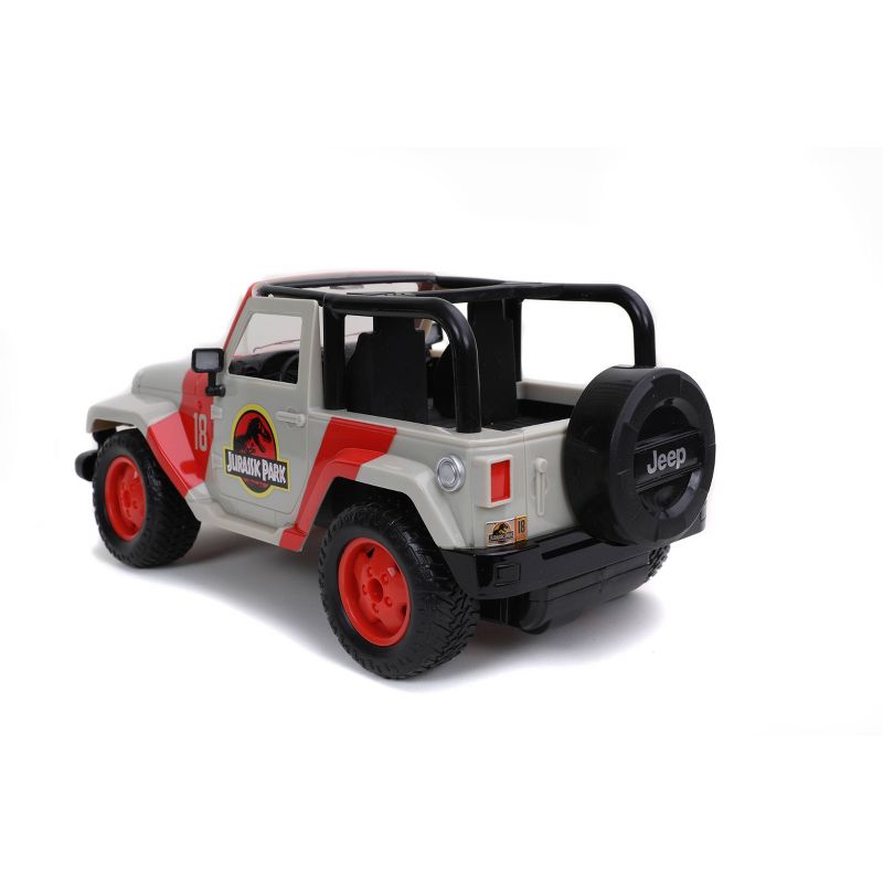 Jada Toys Hollywood Rides RC Jurassic Park Jeep Wrangler - 1:16 Scale, 4 of 10