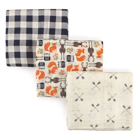 Hudson baby muslin 2025 swaddle blankets foxes